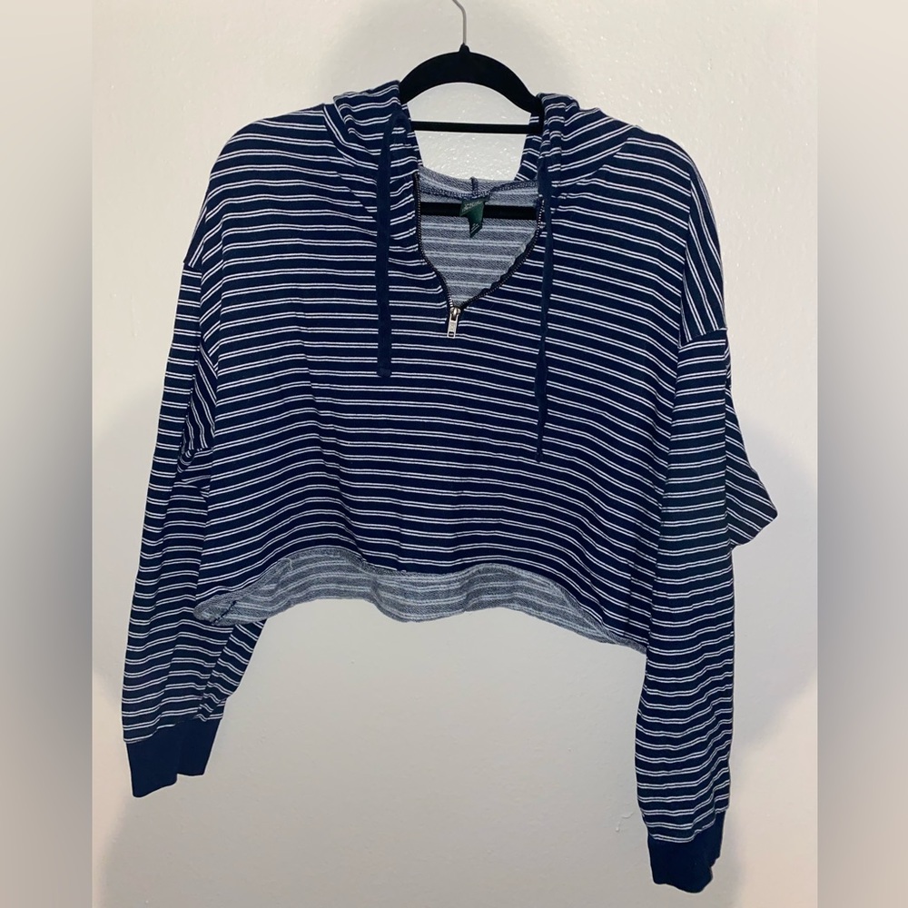 Wild Fable Cropper Sweater with Hood